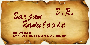 Darjan Radulović vizit kartica